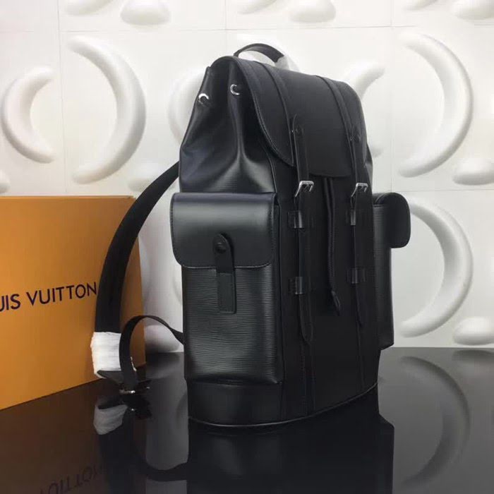 路易威登LV頂級原單M50159 Christopher 小號雙肩包銀色黃銅裝飾 YDH2226
